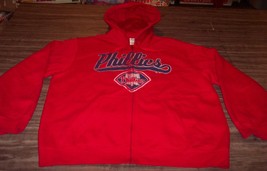 VINTAGE STYLE PHILADELPHIA PHILLIES MLB BASEBALL HOODIE SWEATSHIRT MENS XL - £26.71 GBP