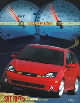 2002 Ford SVT FOCUS sales brochure sheet US 02 - £6.29 GBP