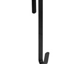 15&quot; Wreath Hanger For Front Door Metal Over The Door Single Hook, Black(1) - £10.35 GBP
