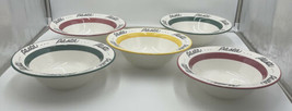 Pier 1 - 5 Pasta Bowls 11&quot; serving rimmed Pasta Bowls Made in Italy. - $148.50