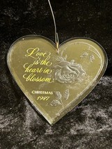 1987 Hallmark Keepsake Ornament - Heart In Blossom - Acrylic - £3.76 GBP