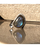 Boho Ring, Labradorite Ring, 925 Sterling Silver Ring for Women, Gemstone Ring