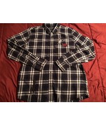 American Rag Fashion Woven Style 173444 Deep Black Plaid Shirt Sz L NWT - $45.13 CAD