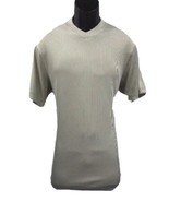 Log-in Uomo Men&#39;s Tan T-Shirt V-Neck Short Sleeves Ribbed Sizes S - 3XL - £27.43 GBP