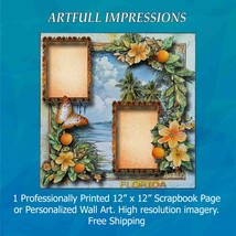 States - Florida Sunshine Themed Layout Personalized Wall Art or Scrapbo... - $403.44 MXN