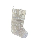 Christmas stocking made In India Shiny Gold Star Design 18&quot; Lined - $280.92 MXN
