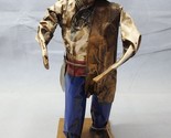 Vintage Mexican Folk Art Paper Mache Sculpture Young Man With Sword Or M... - $42.54