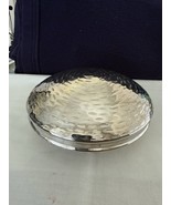 Italian Designer BATTUTO A MANO Handhammered Silverplated Plated Candy N... - €76,31 EUR