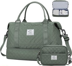 Travel Weekender Bag for Women Carry On Overnight Bag with Shoes Compart... - £53.87 GBP