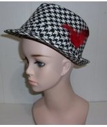 Houndstooth Fedora fashion hat - £6.38 GBP