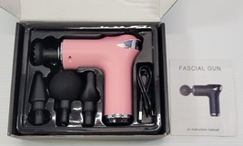 *D) Riff HB-009 Mini Portable Fascial Muscle Massage Gun Pink - $222.81 MXN