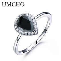 UMCHO Green Emerald Gemstone Rings for Women Halo Engagement Wedding Promise Rin - £22.65 GBP