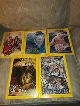 5 1999 National Geographic Magazines Lot Aug Sept Oct Nov Dec Issues Free Ship - £17.12 GBP