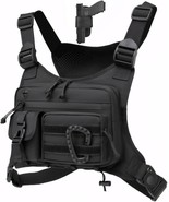 Chest Bag For Men And Women,Chest Bag Vest For Running, Hiking, Edc Ches... - $42.99
