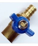 COPPER MANIFOLD BALL VALVE 1/2&quot; SWEAT X 1/2&quot; CRIMP - £12.57 GBP