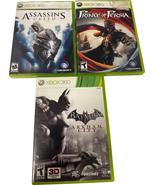 Xbox 360 Game Bundle Lot of 3 Assassins Creed Prince of Persia Batman Ar... - $33.83 CAD