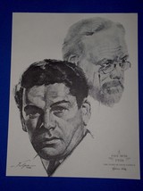 Paul Muni Academy Award Portrait Print Vintage 1962 Volpe Story Of Louis Pasteur - $11.99