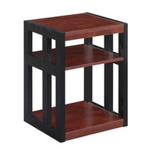 Convenience Concepts Monterey End Table with Shelves in Warm Cherry Wood... - $126.99