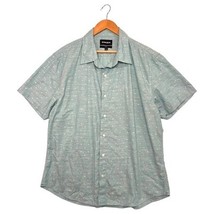 Bonobos Shirt Mens 2XL Green Slim Fit Short Sleeve Button Up Dots Casual... - $463.17 MXN