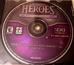 Heroes of Might and Magic: Platinum Edition - DISC 2 ONLY [PC,2002] - £7.50 GBP