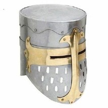 New Medieval Templar Knight Crusader Helmet Armor For Larp Sca~Collectible~Gift - £58.29 GBP