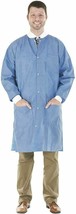Disposable Lab Coat Gown SMS 45 GSM With Knit Cuffs, Collar 2 Pockets 100 Pack - £274.58 GBP