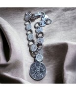 Vintage Sarah Coventry silver link bracelet with added Two Vells disc ch... - €34,58 EUR