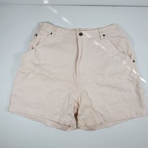 Vintage Bill Blass High Rise Light Pink Denim Jean Shorts Size 14 Carpenter 90s  - £19.70 GBP