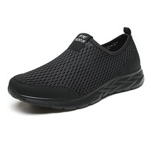 Summer Mesh Shoes Men Sneakers Plus Size Lightweight Breathable Walking Footwear - £27.18 GBP