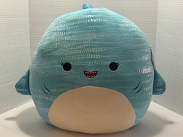 Squishmallows Official Kellytoy Squishy Soft Plush 16 Inch, Lamar the Shark New! - £19.89 GBP