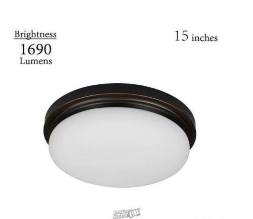 Primary image for Chilton 15 in. 170-Watt Equivalent Oil-Rubbed Bronze Selectable Integrated LED