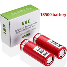 2 X Inr 18500 3.7V 1600Mah Battery Li-Ion Lithium Rechargeable Batteries... - £18.95 GBP