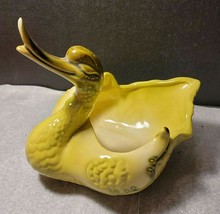 Vintage Collectible Hull No. 80 Pottery Green Swan Planter - £14.51 GBP