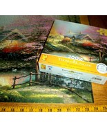Jigsaw Puzzle 300 Big Pieces Thomas Kinkade Art Stepping Stone Cottage Complete - £10.10 GBP