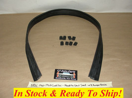 New 1961-1962 Cadillac Hood To Cowl Weatherstrip Seal With Bumper Block Plugs - £54.52 GBP