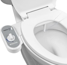 Greenco Toilet Bidet Attachment - Adjustable Non-Electric Fresh Water Spray, - £28.40 GBP