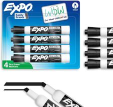 EXPO Dry Erase Markers, Low Odor Ink, Black, Chisel Tip, (pack of 2) 8 T... - $14.99
