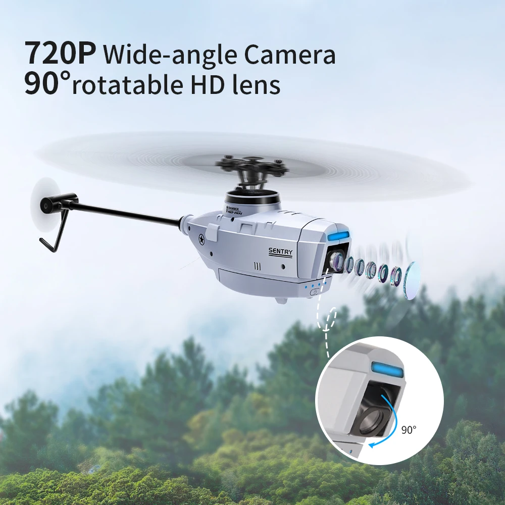C127 2.4G RC Helicopter with 720P Camera Professional 6-Axis Gyro WIFI RC Drone - £92.41 GBP+