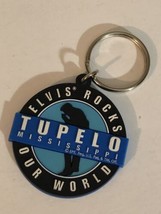 Elvis Presley Keychain Tupelo Elvis Rocks Our World J2 - £6.19 GBP