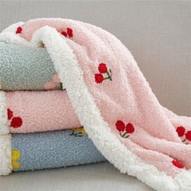 Cute Cherry Pattern Pet Blanket - £15.49 GBP+