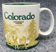 Starbucks Coffee Mug Colorado 2012 Collector Series Cup Tea 16 oz Skier Ram - £9.84 GBP