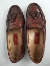 Cole Haan Loafers Moc Toe Tassel Mens Brown Leather Slip On Shoes 10D C03508 - £27.52 GBP