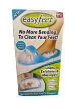 NIB Easy Feet As Seen On TV Foot Scrubber Secures To Tub Or Shower W/Suc... - $13.85
