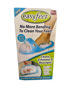 NIB Easy Feet As Seen On TV Foot Scrubber Secures To Tub Or Shower W/Suc... - $13.85