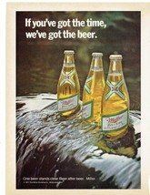 1971 Miller High Life Beer Print Ad Outdoors River 8.5&quot; x 11&quot; - $19.95