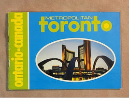 Vintage 1960s Metropolitan Toronto Ontario Canada Plastichrome Booklet Souvenir - £6.06 GBP