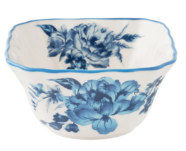 Pioneer Woman Delilah Stoneware Cereal Bowl Blue Floral 5.75-in Dinnerwa... - $17.97