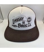 Vintage 1986 Lindsay Bros Co Trucker Hat Snapback 100 Year Yupoong Korea - €51,86 EUR