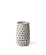 12&quot; Organic White Glaze Pierced Dot Ceramic Vase - $2,298.90 MXN