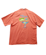 Tommy Bahama Casual Shirt Men&#39;s Medium Multi 100% Silk Short Sleeve Butt... - $1,060.77 MXN